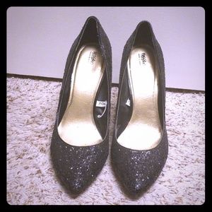 Mossimo Black Sequin Heels